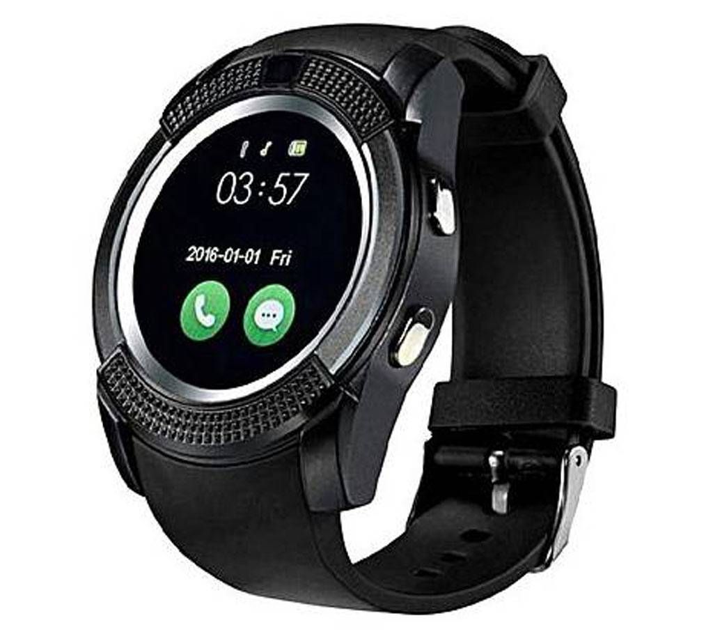 V8 Smart Gear Watch - Black