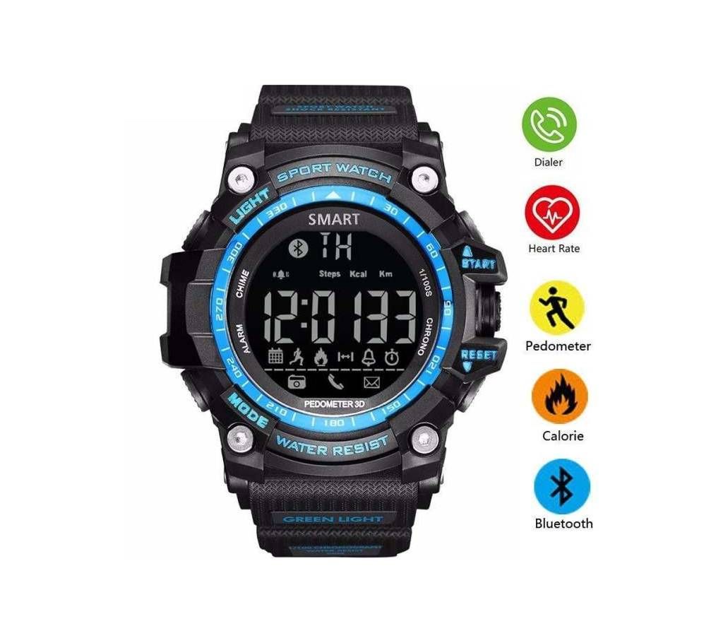 Makibes EX16 Bluetooth Smart Watch Call And SMS Alart Waterproof  Red