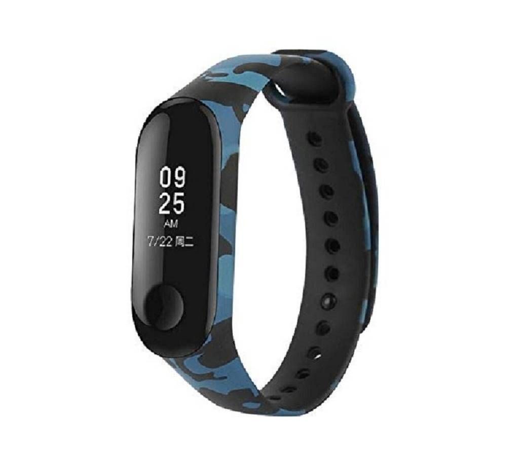 Mi Band 3 Cocotina Silicone Army strap - Blue