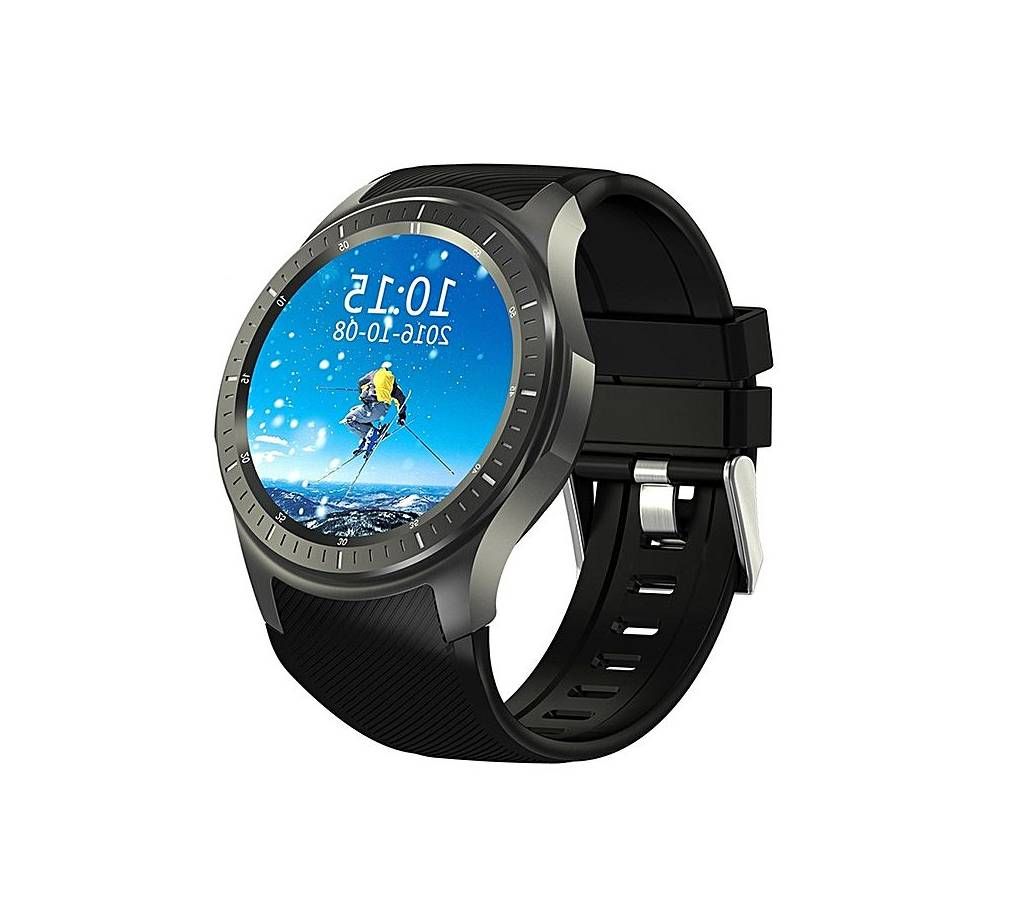 DM368 Sim Supported Android Smart Watch - Black