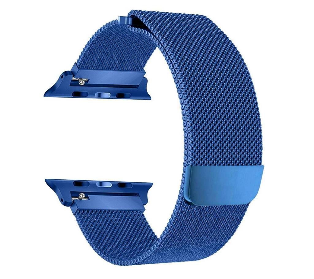 High Quality 42MM Apple Watch Series 3/4 Magnetic Milanse Strap/Watch Belt-Blue