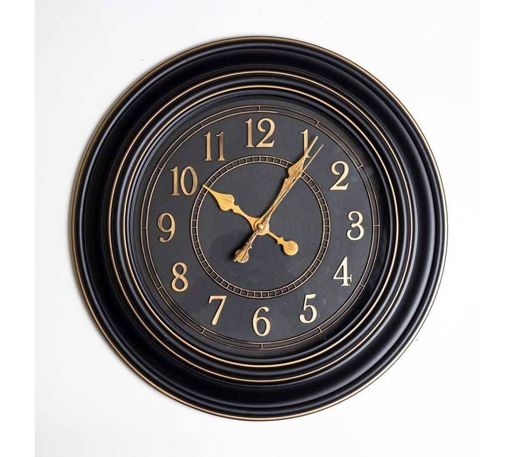 Decorative Wall Clock- Black
