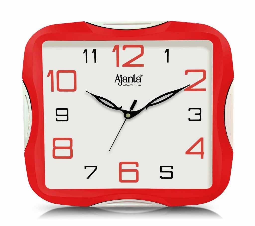 Ajanta Quartz Wall Clock Model - 2007 (Red, Yellow, Orange)