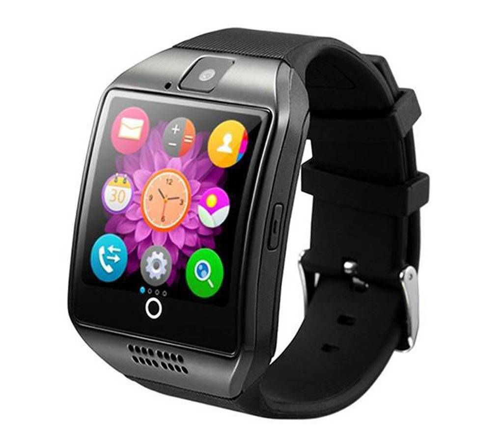 Q18 Bluetooth Smart Watch with Camera - Black