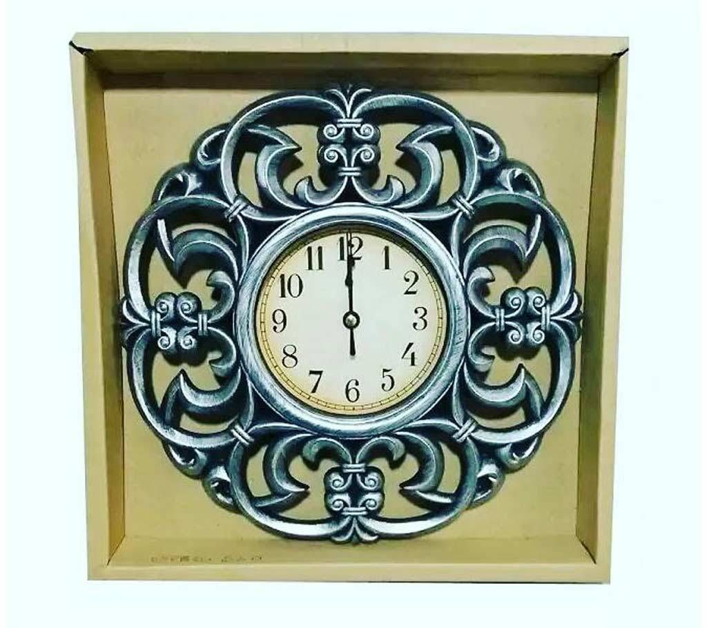 Antique Silver Wall Clock