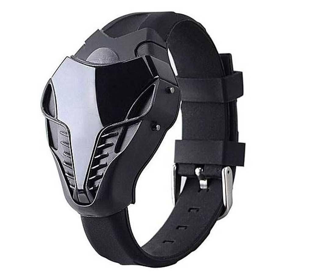 Black Silicone LED Watch