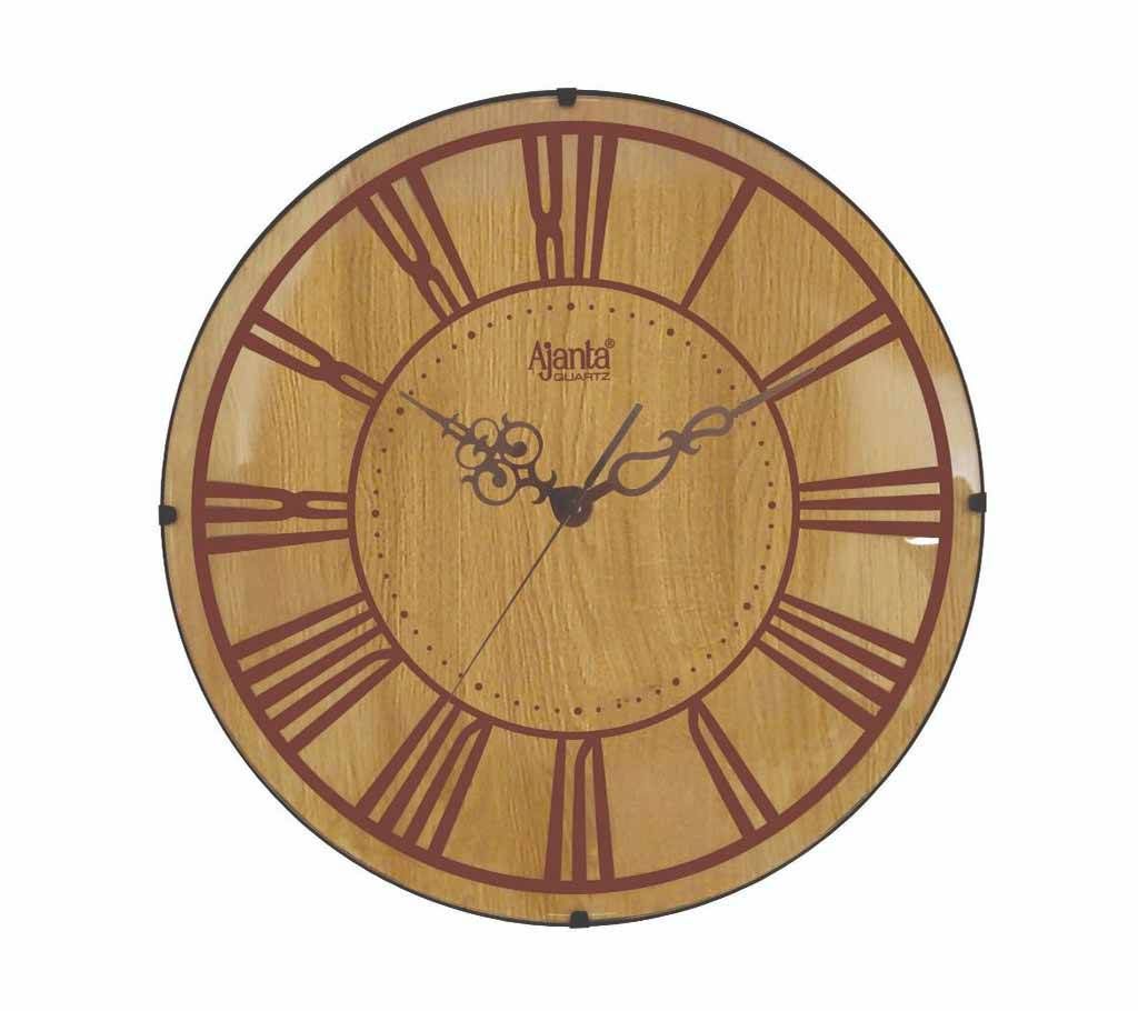 Ajanta Quartz Designer Wall Clock Model - 3077 (Brown)