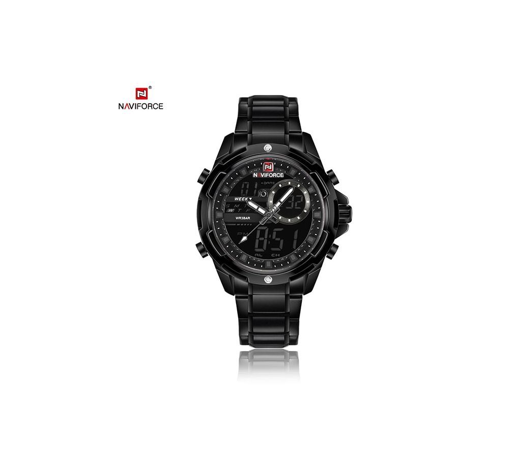 NAVIFORCE Luxury Brand Men Army Sport Watched Mens Stainless Steel Quartz Wrist Watch Male Analog Date Clock Relogio Masculino