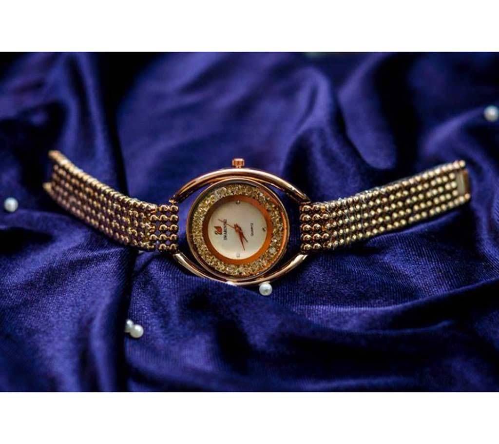 Swarovski analogue dial ladies wrist watch- copy 
