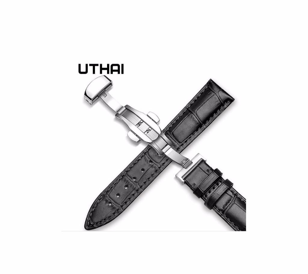 12MM Leather Universal Watch Strap Band Replacement Wristband