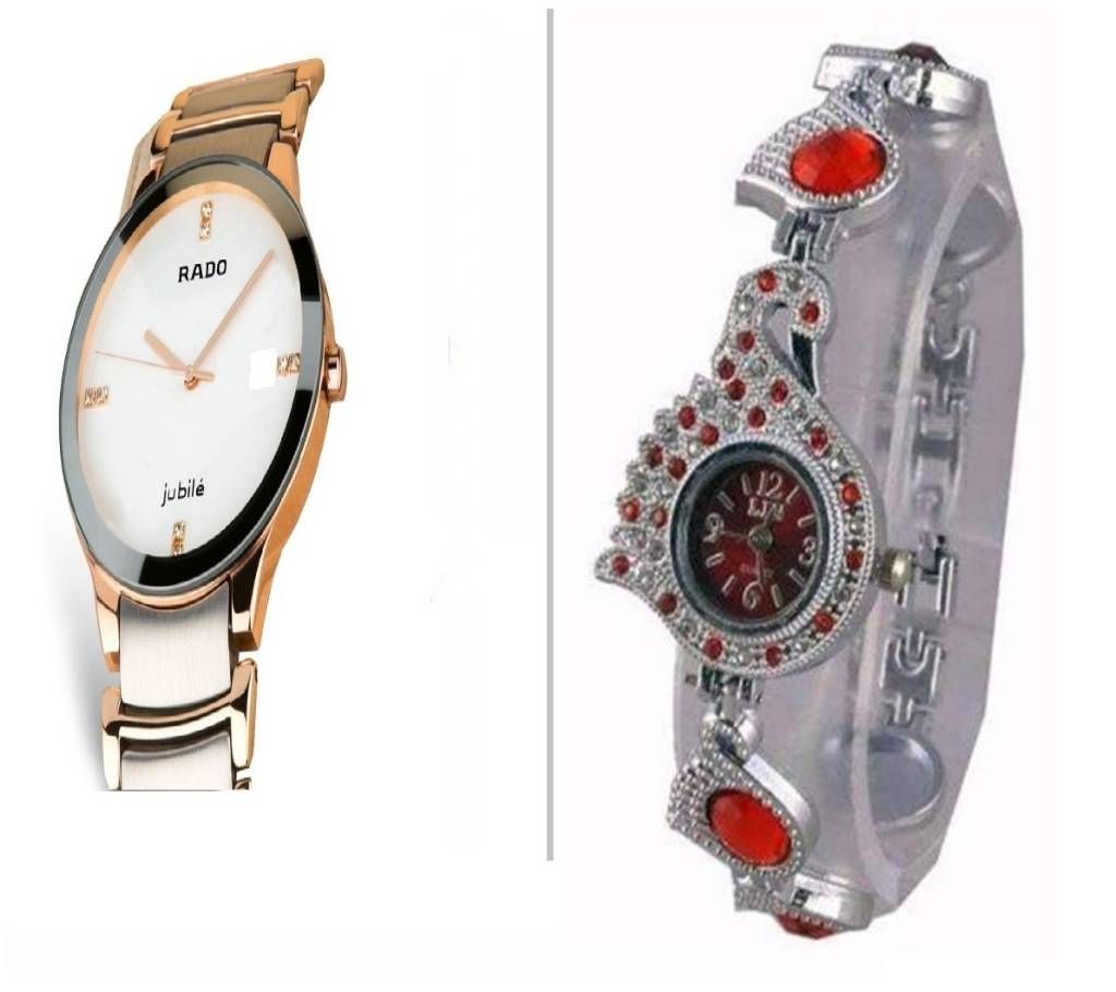 RADO Gents Watch (copy) + Feha Peacock Pride Ladies Wristwatch