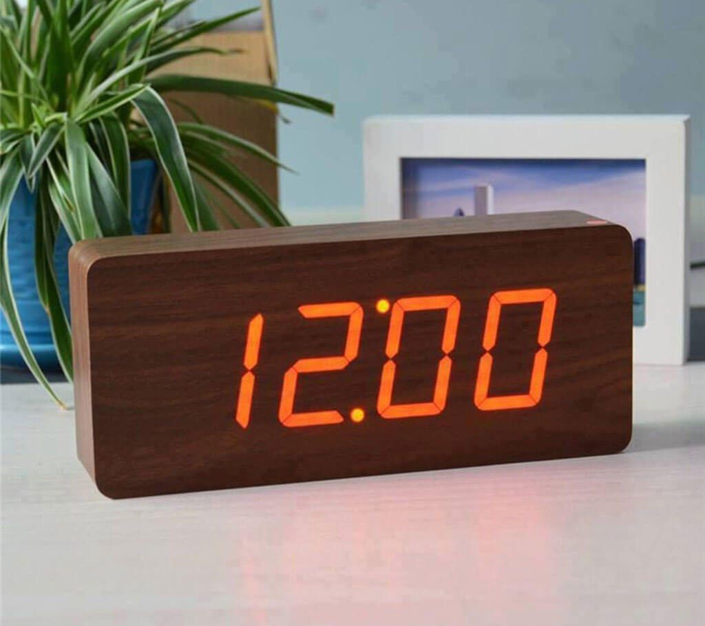 Wooden Table Clock