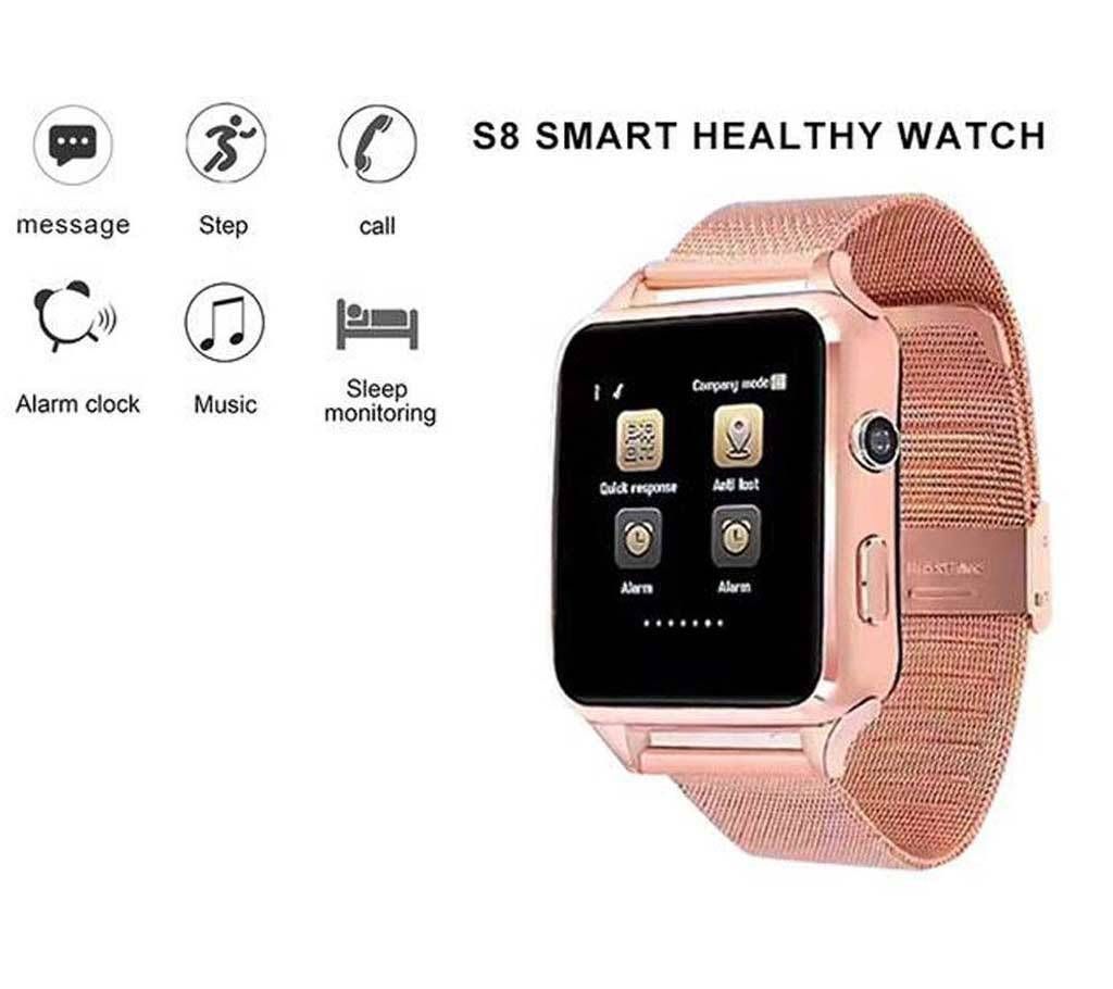 S8 Smart Watch Sim Supported Gold
