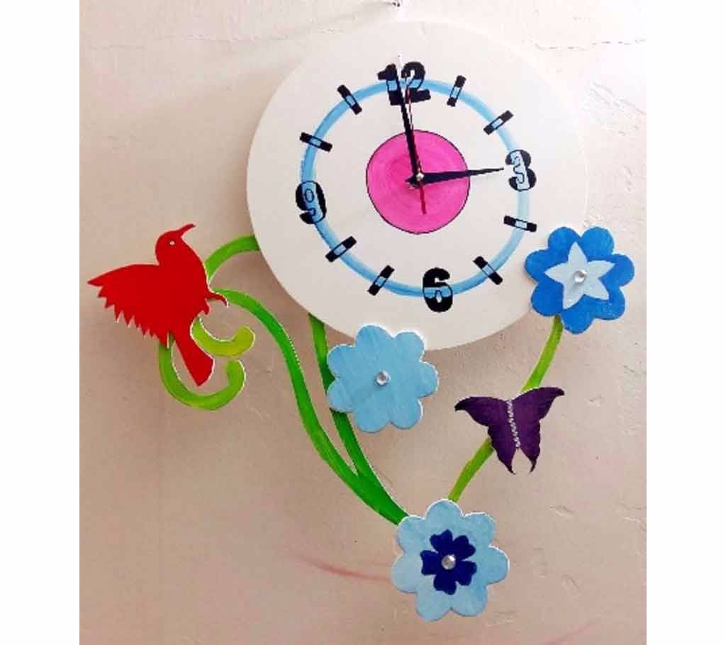 Plastic Wood Wall Clock