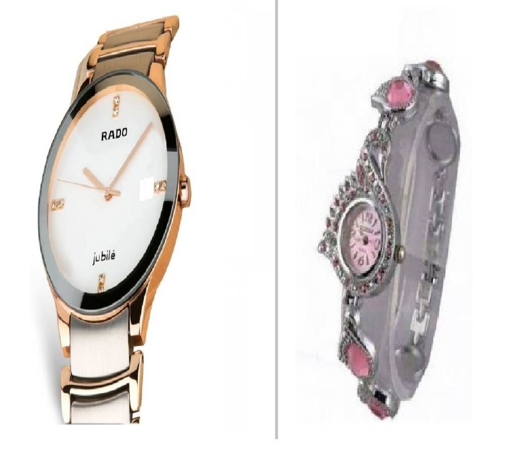 RADO Gents Watch (copy) + Feha Peacock Pride Ladies watch