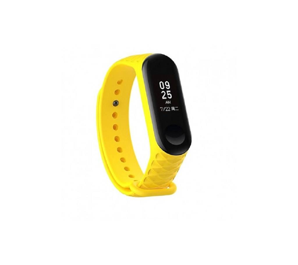 Replaceable Wrist Strap Bracelet for Xiaomi Mi Band 3 - Yellow
