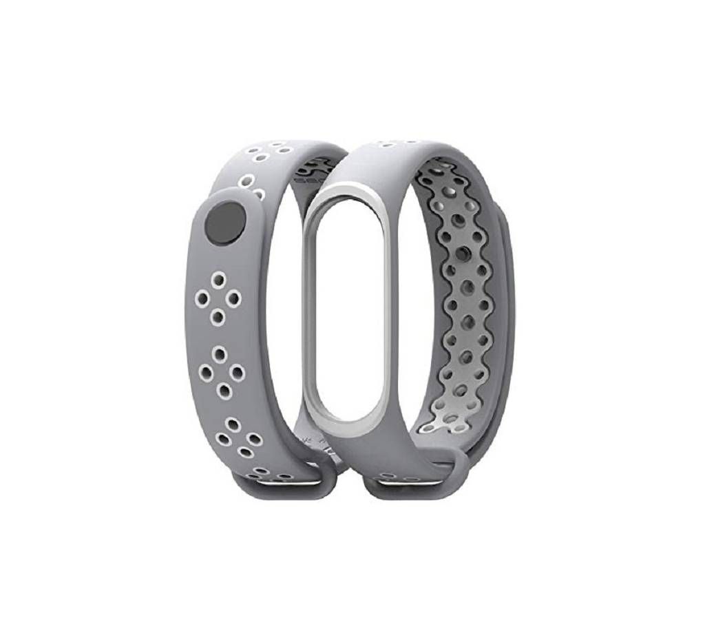 Mi Band 3 sport wrist Silicone strap - Gray