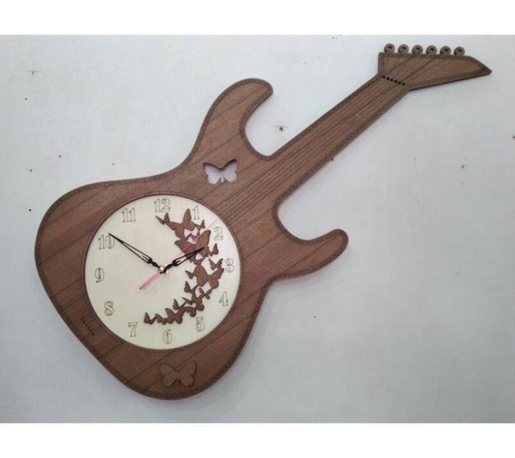 Giter shape wooden clocks