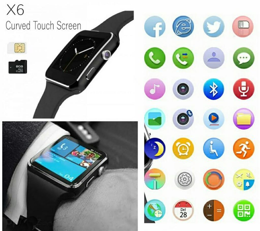 X6 Smart Mobile Watch (SIM Supported)