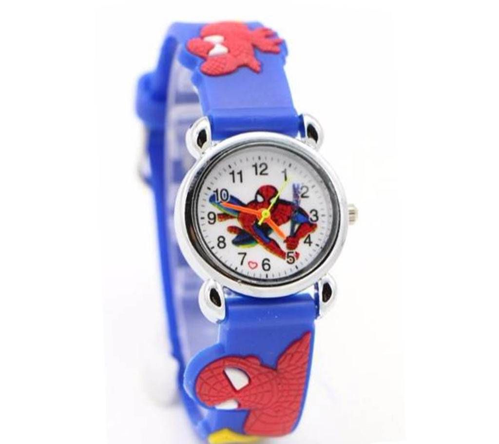 Spiderman Cartoon  Kids Cool 3D Rubber Strap Quartz Watch