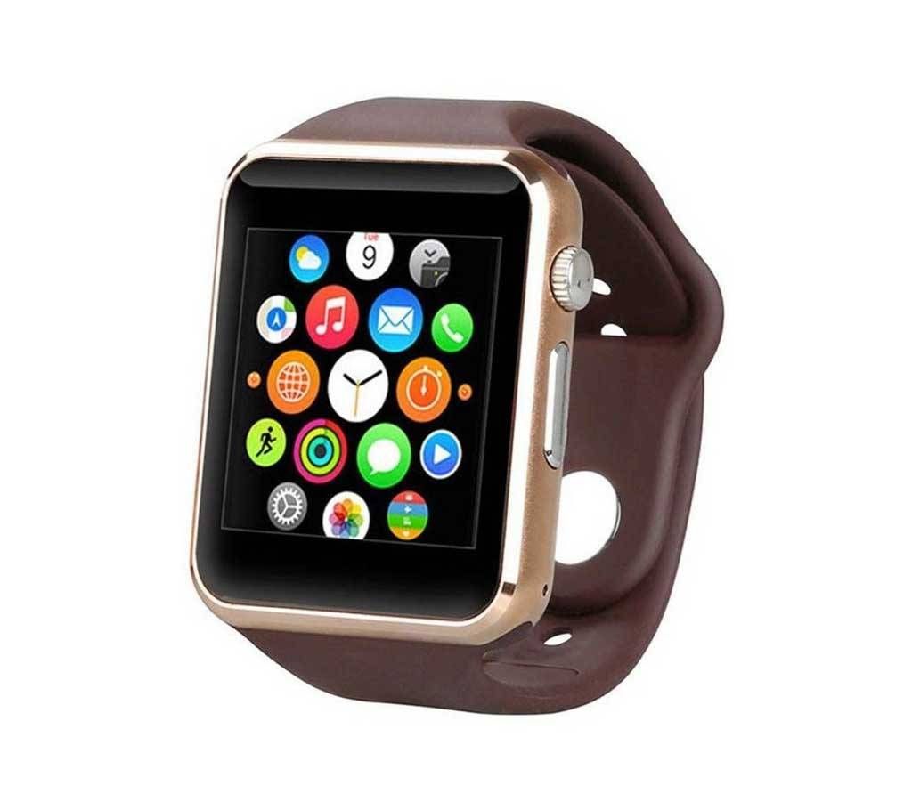 1 Bluetooth Smart Watch Sim supported Smart Watch  (Brown)  MKC1
