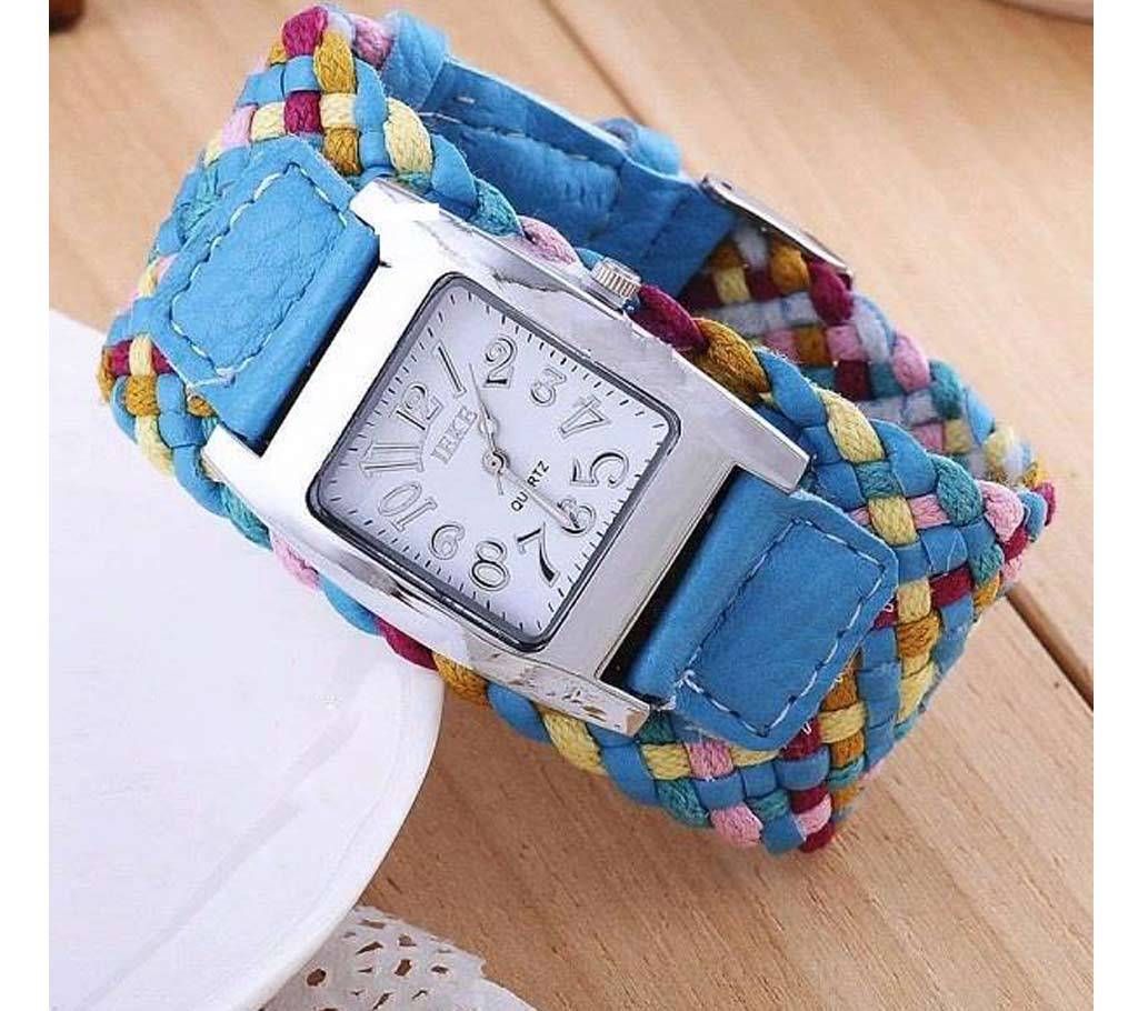 Ladies Fabric Bracelet Watch 
