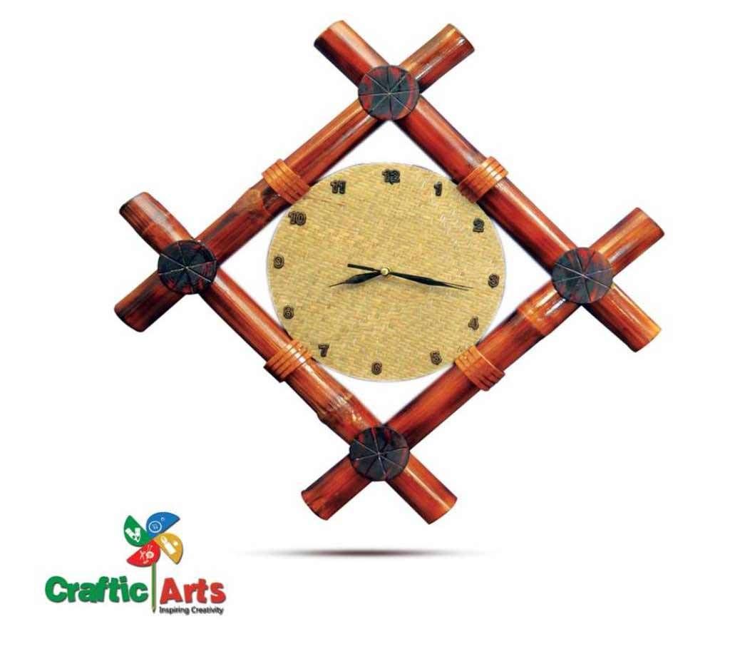 bamboo made wall clock