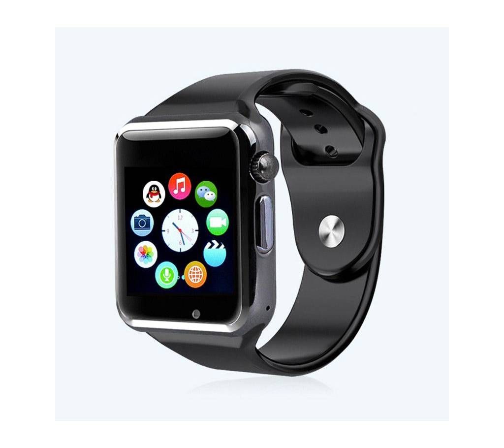 A1V8 Smart Watch Sim supported Black