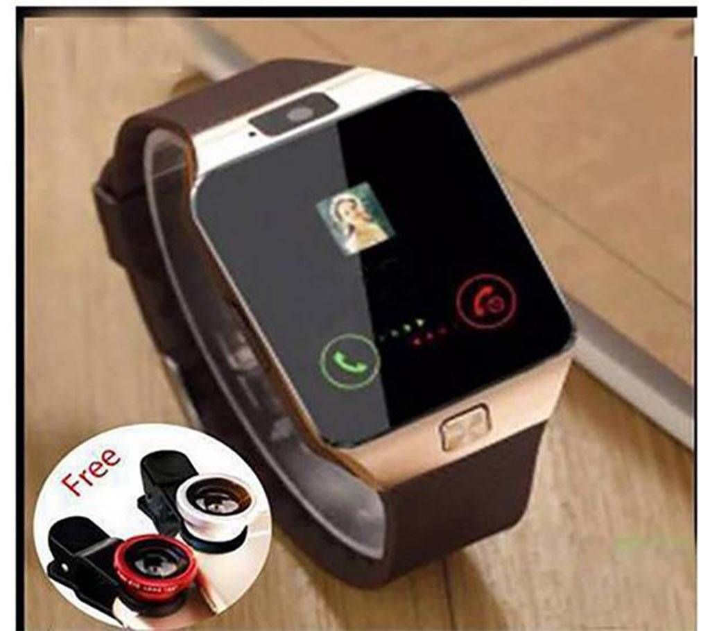 DZ09 Smart Watch With Free 3 Clip Lenses