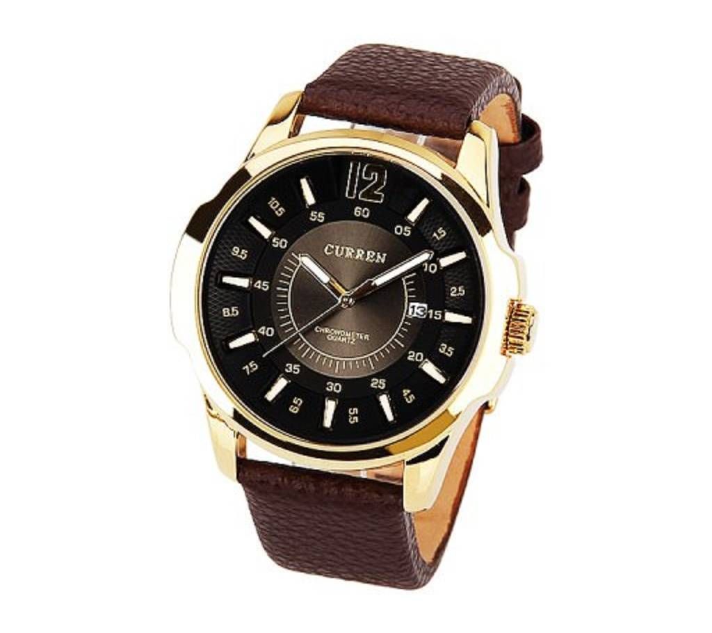 Hofun Men Fashion Gold Watch