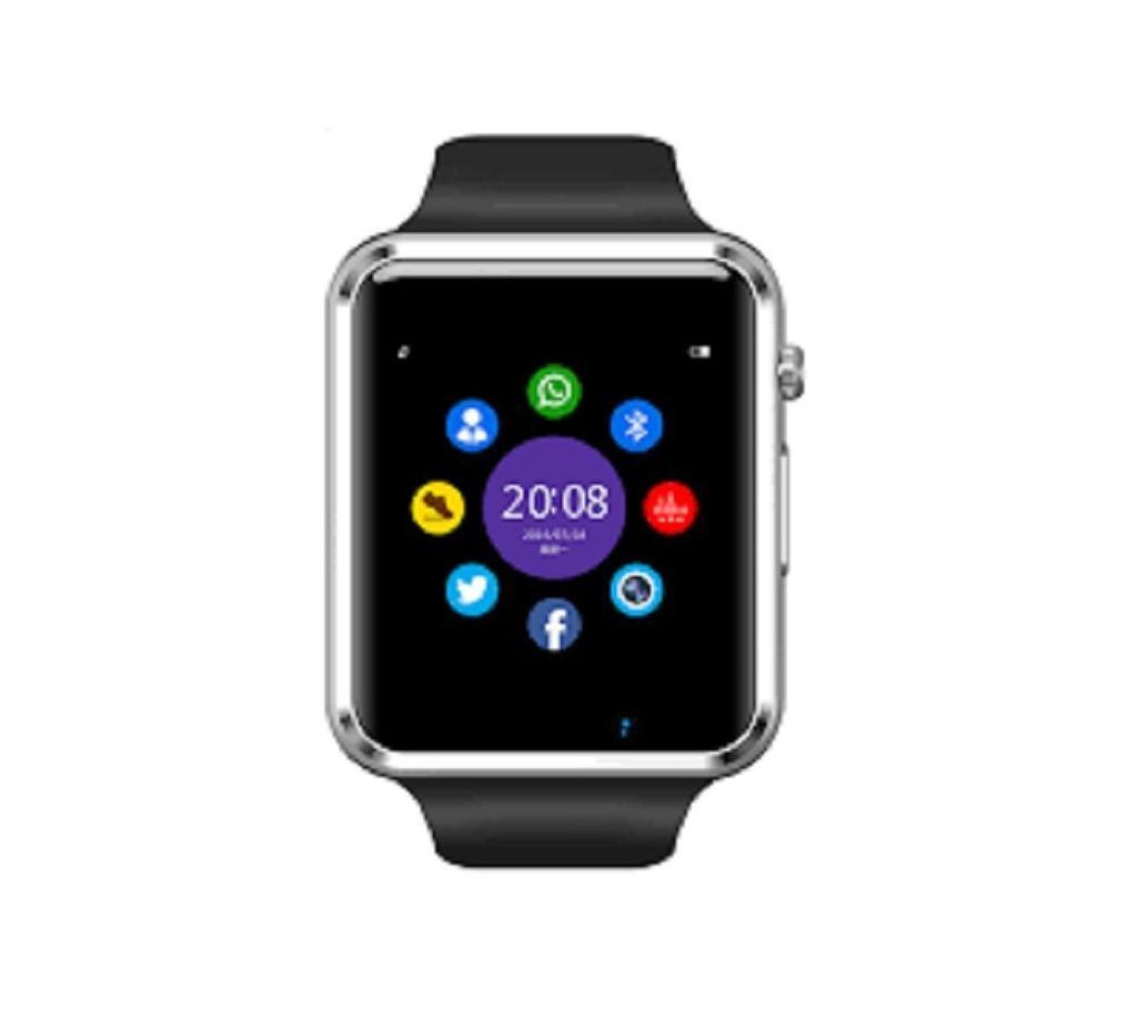 A-1 Bluetooth Smart Watch Pedometer Camera SIM Supported - Black