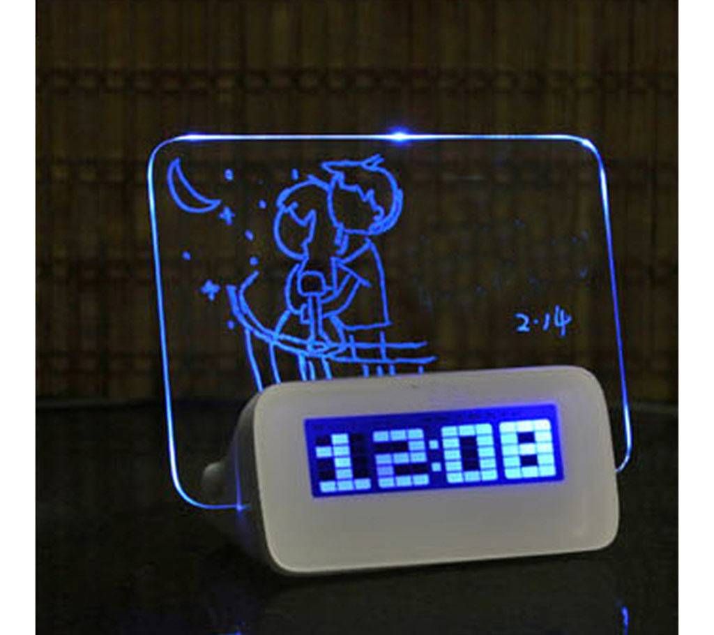 Digital Alarm Clock with Message Board