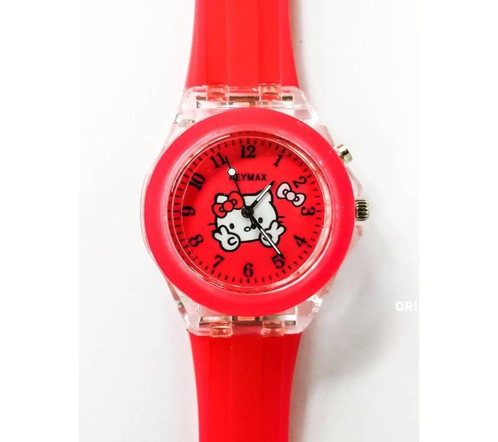 Red Kids Light Fashion Wrist Watch