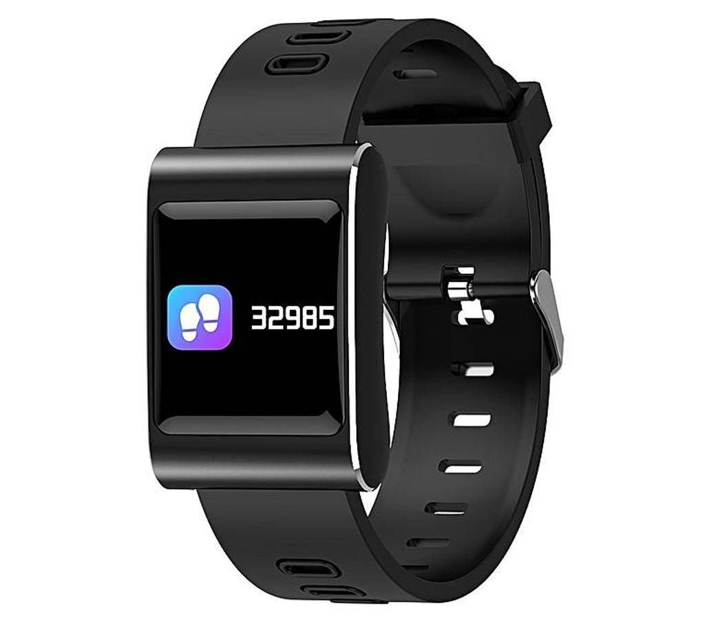 K88 Plus Smart Watch Color Monitor Water-Proof - BLACK