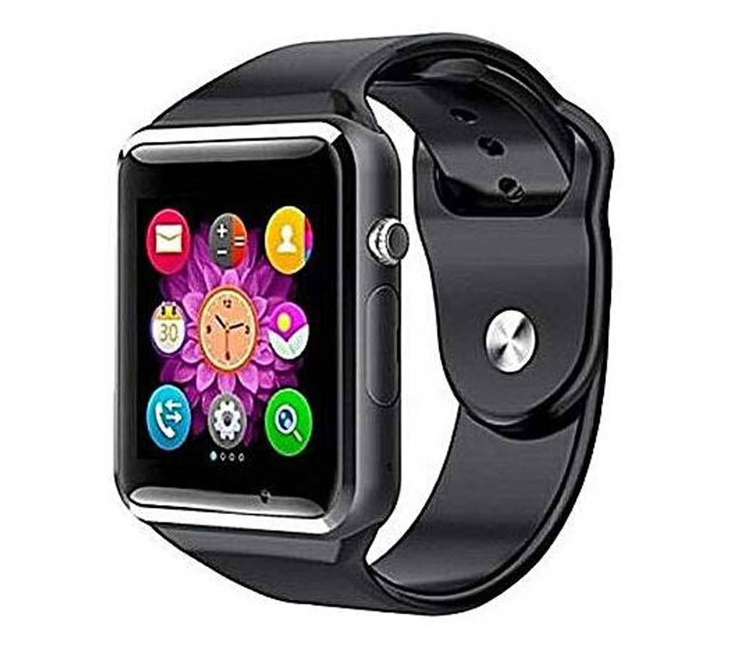 Wow Box A10 Bluetooth Smart Watch Phone with Pedometer Camera Single SIM - Black