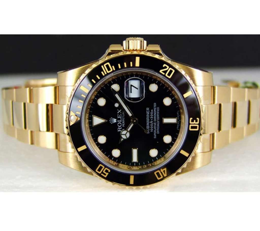 ROLEX Menz golden wrist watch(copy)