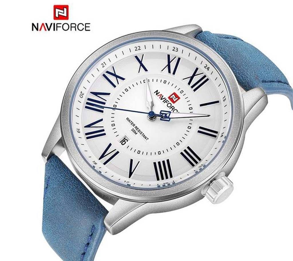 NAVIFORCE NF9126 PU Leather Wristwatch for men - Blue
