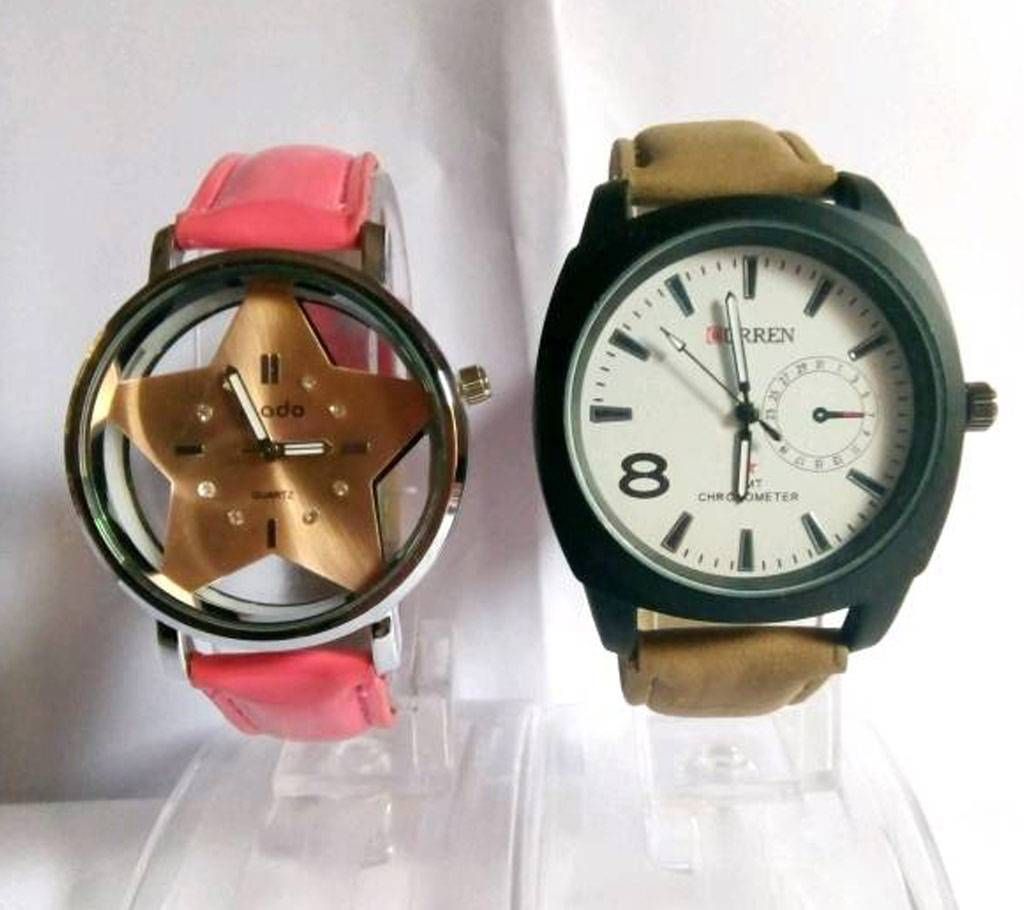 CURREN Gents Watch + Ladies Wrist Watch