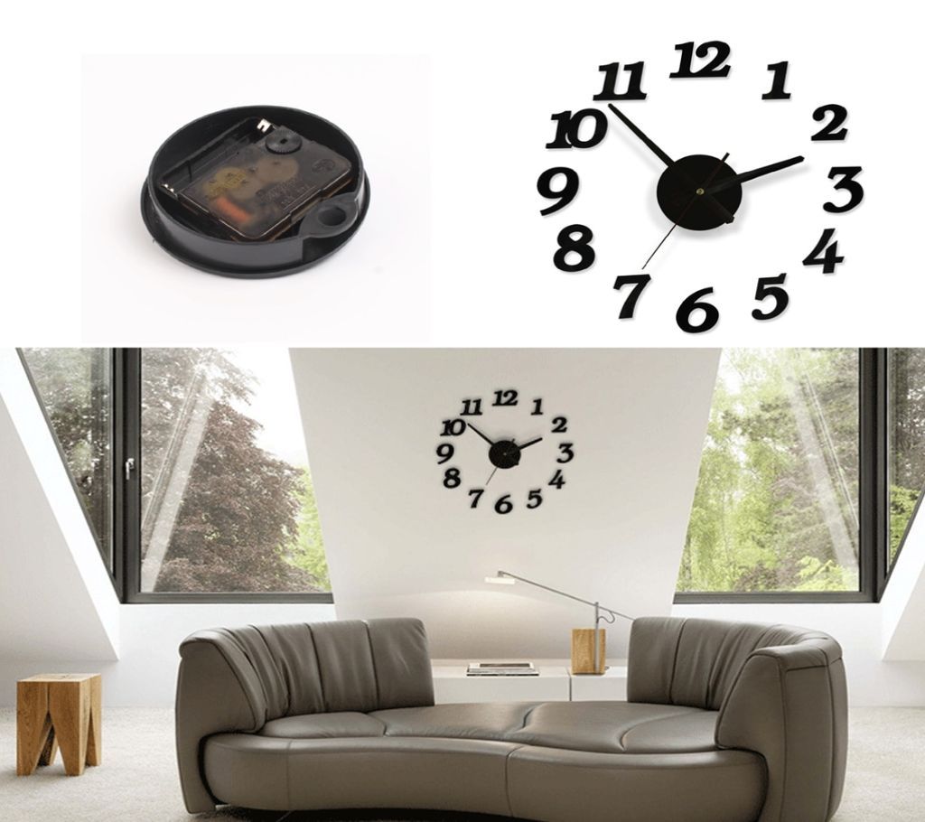 Big Size 3D Wall Clock