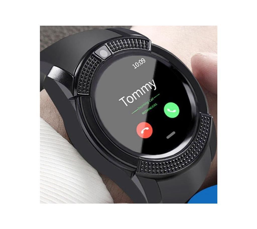 V8 Smart Watch Sports Fitness Tracker Bluetooth Wrist Watch with SIM Card and TF