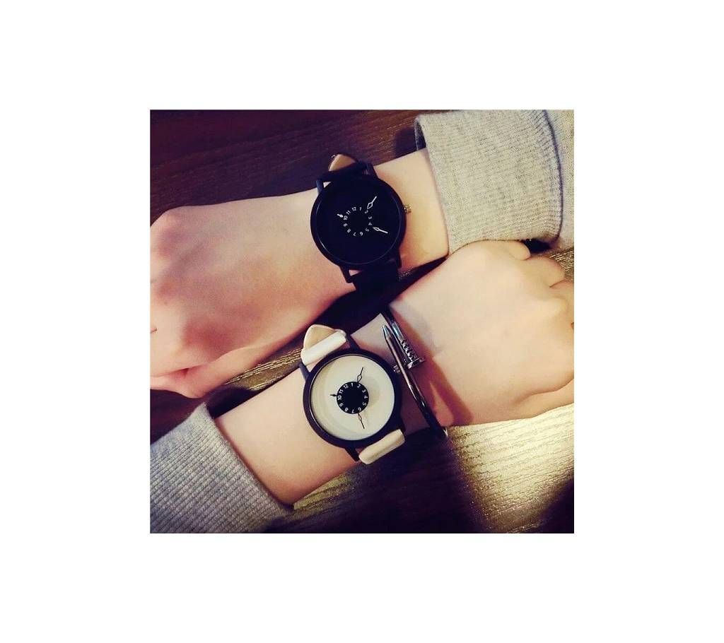 Unique Dial Design Watch Leather bealt
