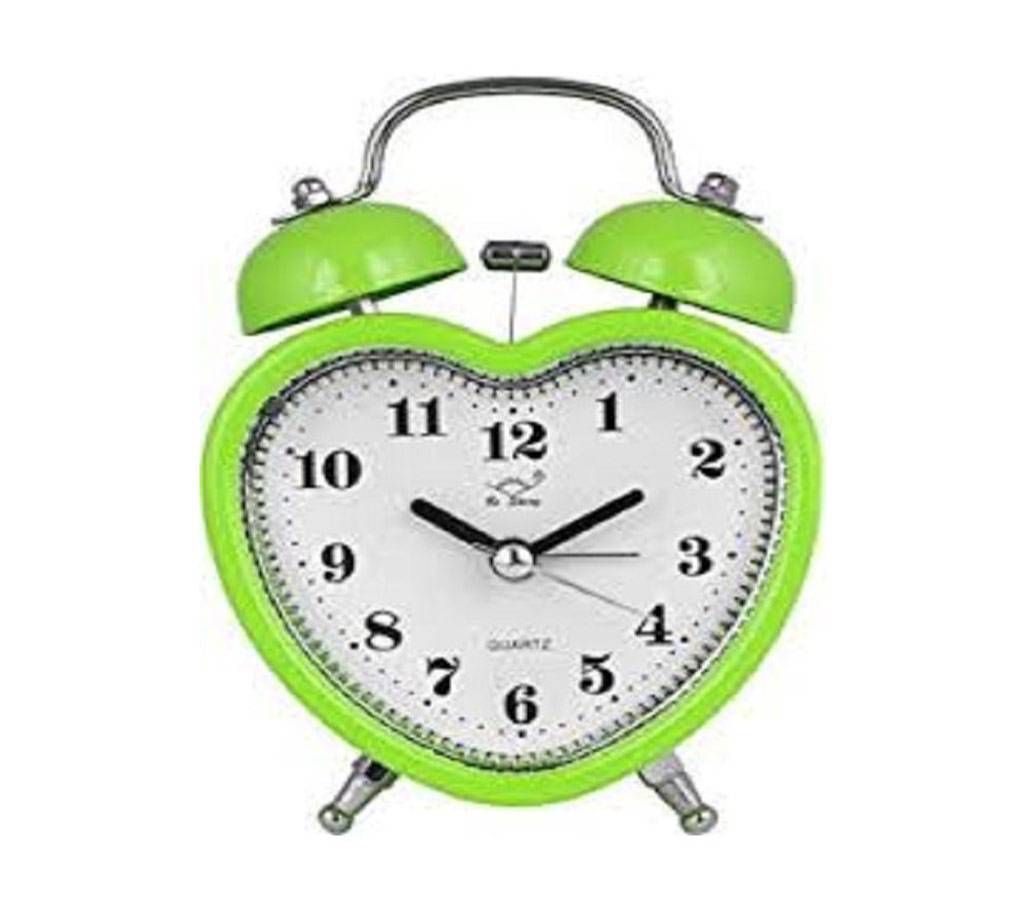Addic Love Retro Modern Fusion Cute Orange Twin Bell Table Alarm Clock with Night Led Light (2830)