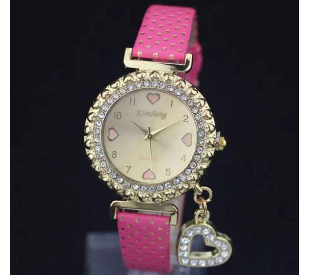 Zircon Stone Ladies Bracelet Watch 