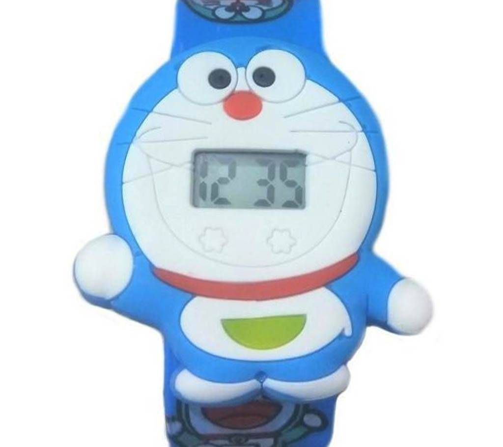 Doremon Wrist Watch For Kids - Skyblue