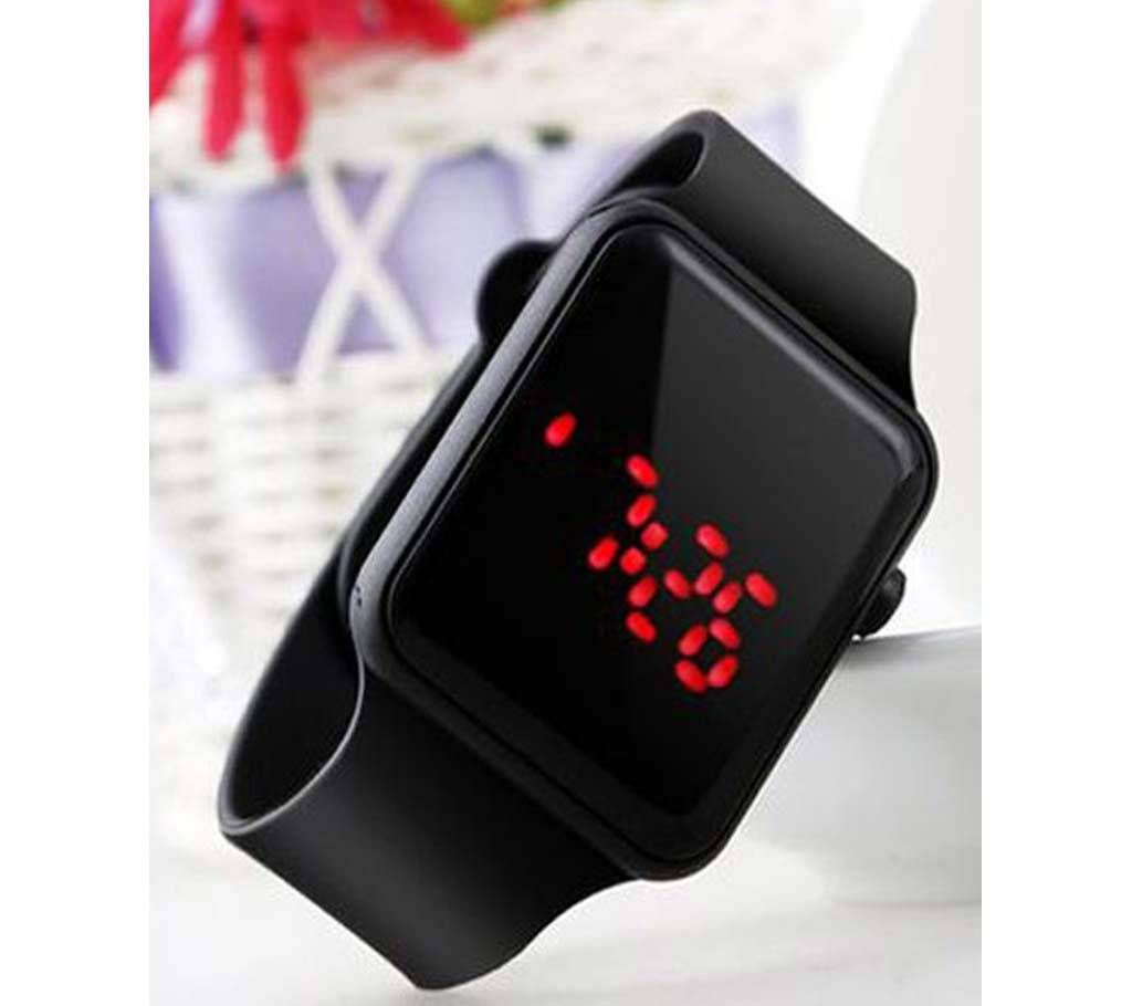 Apple shaped black watch-Copy