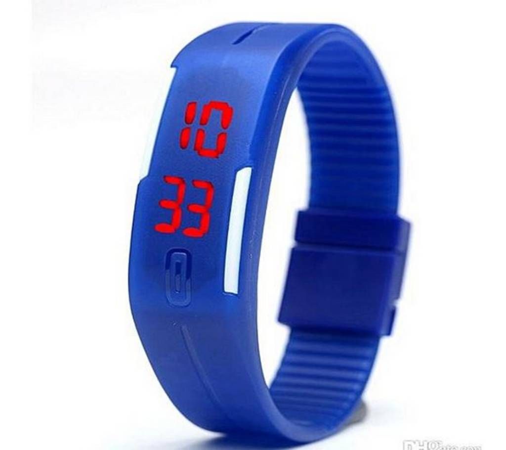Silicone LED Watch for Kids - Blue