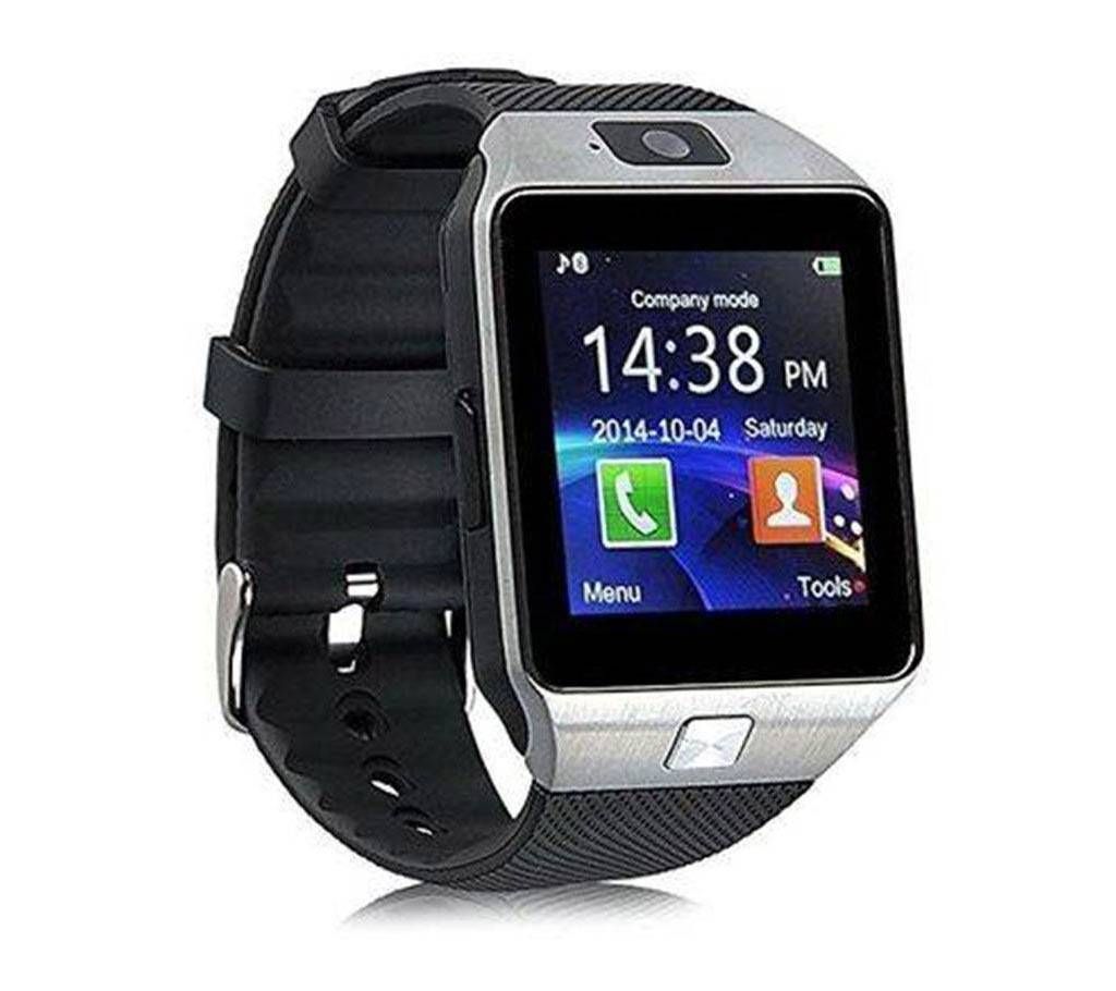 DZ09 Single SIM Smart Watch - Silver