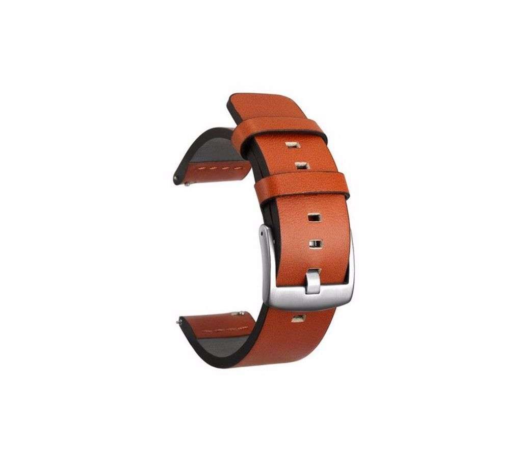 20mm Genuine Leather Watch band Strap for Gear S3 Watch
