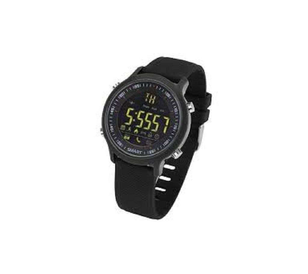 EX18 Smart Watch Activity Tracker Smartphone Notifications Bluetooth Compatible with iOS Android - Black