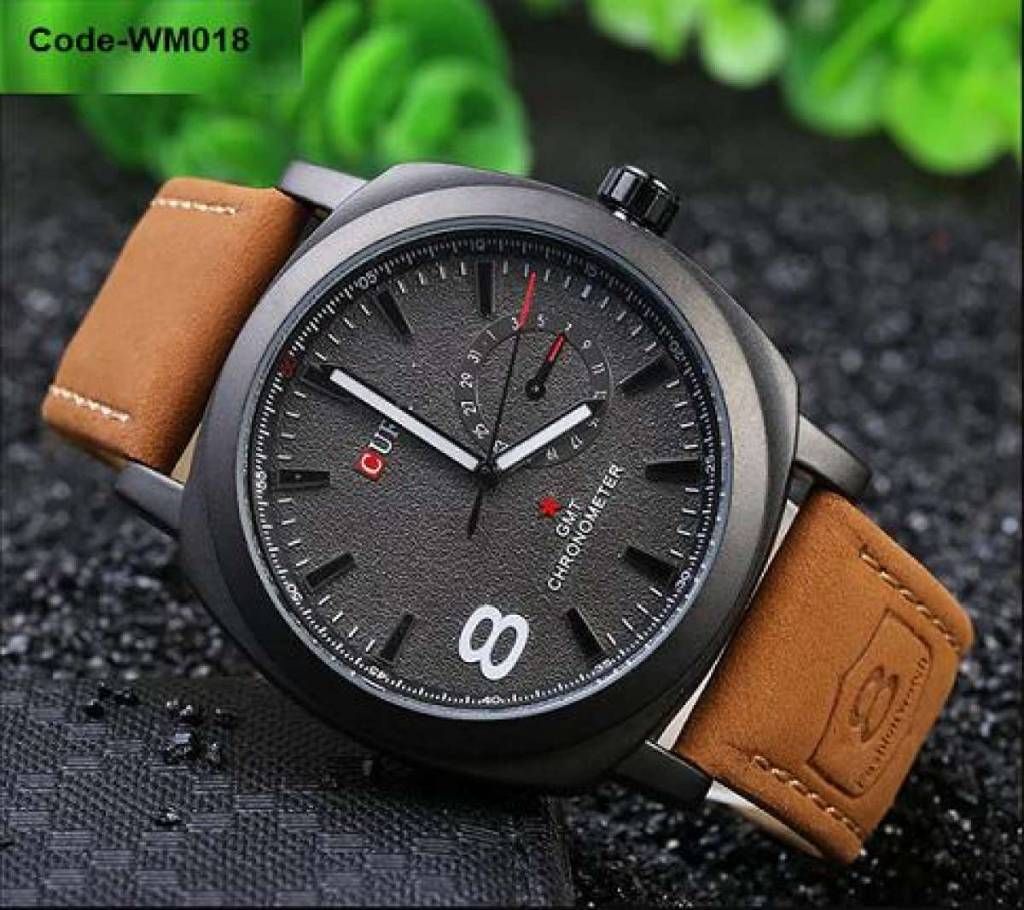 Analoge Watch For Men-Black & Brown****